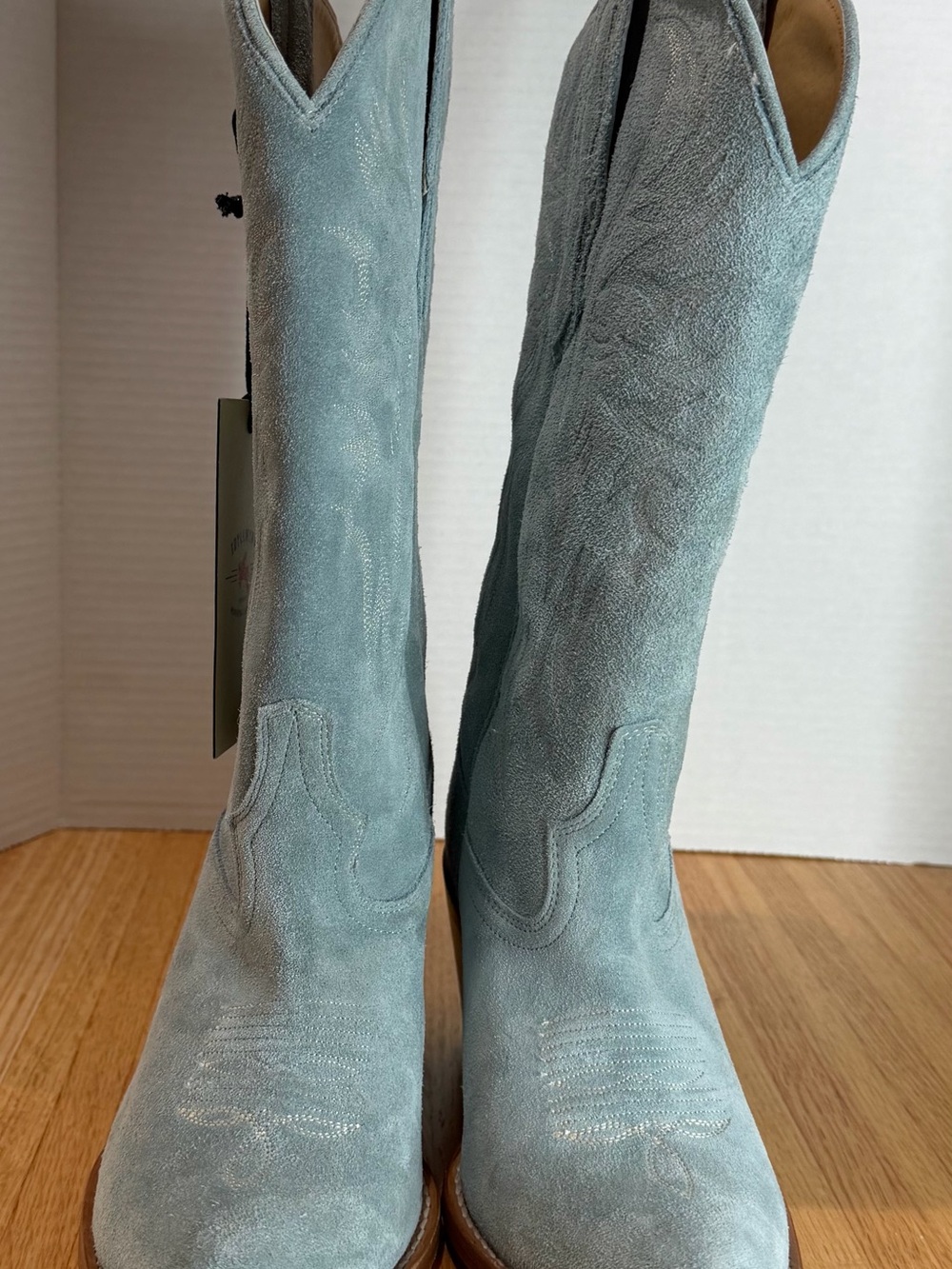 Idyllwind Light Blue Suede Western Heeled Boots